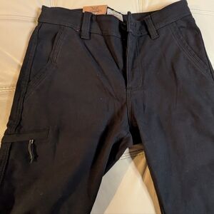 Original Weatherproof Vintage Men's Fleece Lined Canvas Pant Black 32 x 29